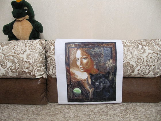 Работа «Женщина и пантера»