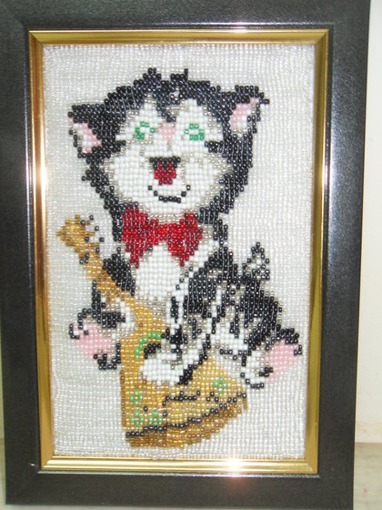 Работа «Котенок с балалайкой.»