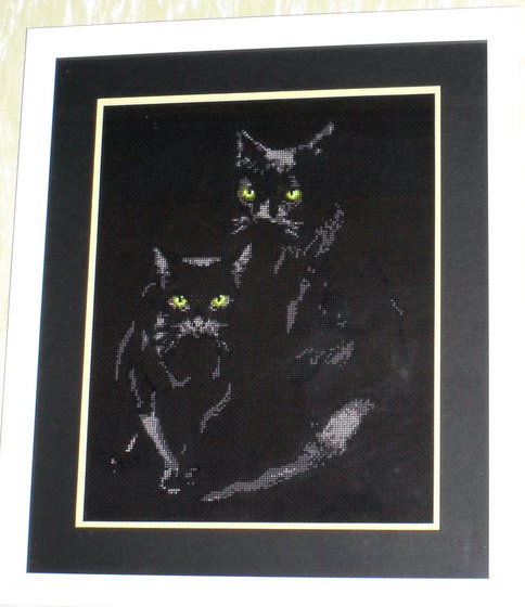 Работа «Кошки силуэты»