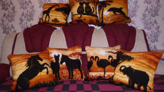 Работа «Вся коллекция подушок»