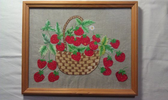 Работа «первая работа гладью»