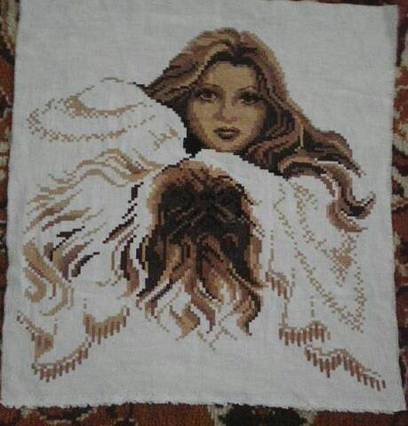 Работа «Девушка с собакой»