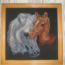 Работа «лошадь с жеребенком»