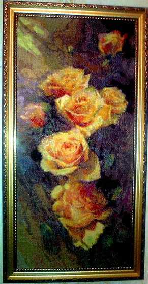 Работа «осенние розы»