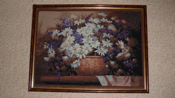 Работа «Натюрморт с ромашками»