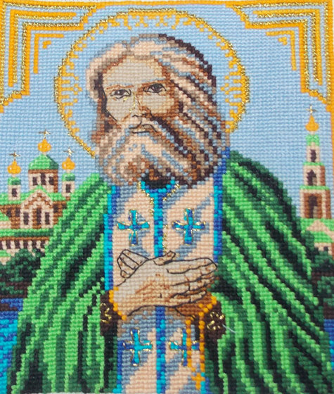 Работа «икона Пр. Серафима Саровского»