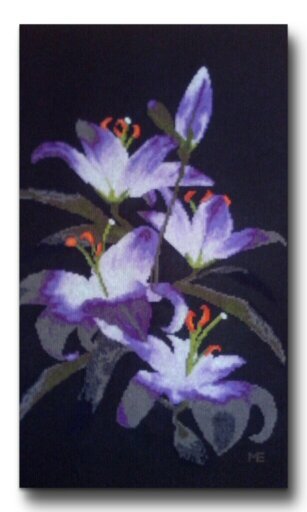 Работа «ночные лилии»