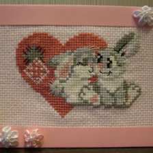 Работа «Влюбленные зайчики»