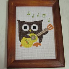Работа «Совенок музыкант»