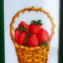 Работа «Клубника в корзинке :)»