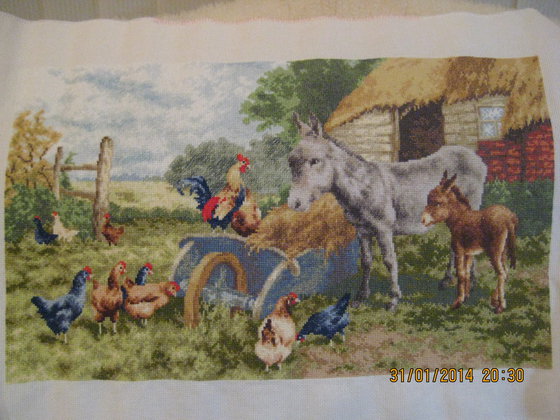 Работа «Сельское утро»