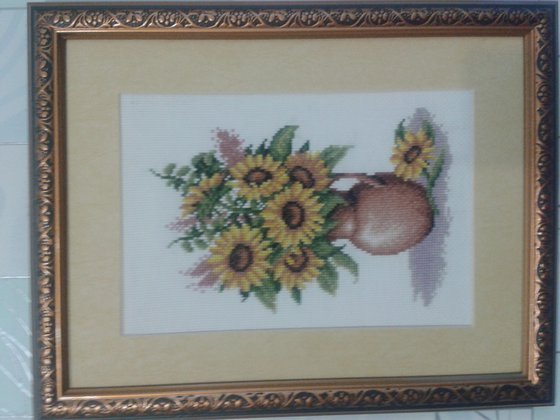 Работа «букет подсолнечников»