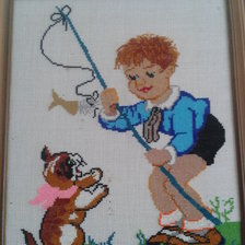 Работа «хлопчик і котик»