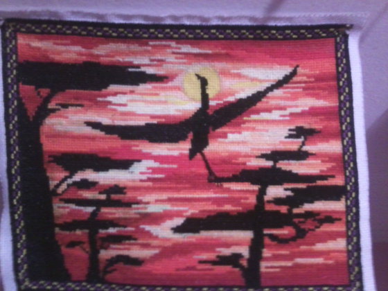 Работа «закат  и журавль»