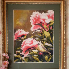 Работа «Пионовое торжество»