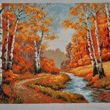 Работа «"Золотая роща", 60х40»