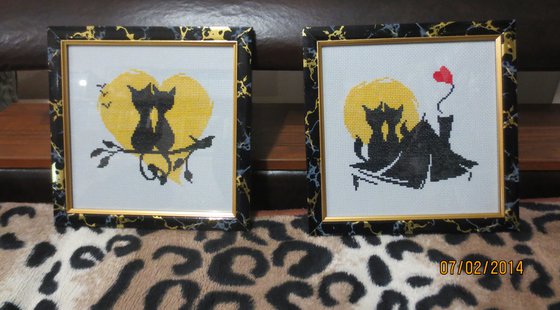 Работа «влюблённые коты. Овен»