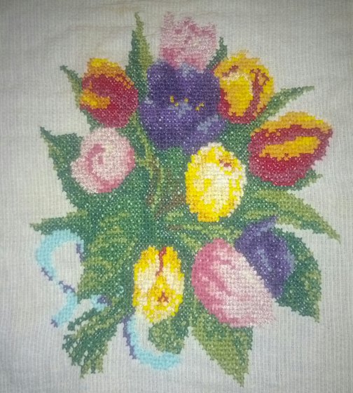 Работа «весенний букет»