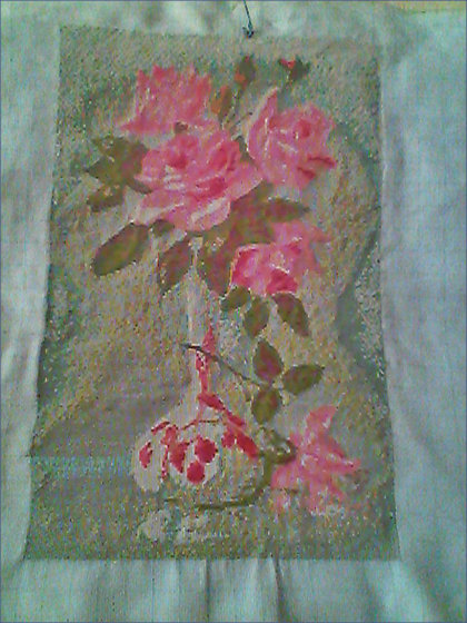 Работа «Розы в вазе»