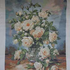 Работа «Букет белых роз»