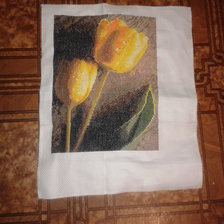 Работа «Желтые тюльпаны»