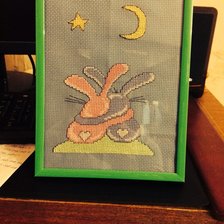 Работа «Парочка влюбленных зайцев»