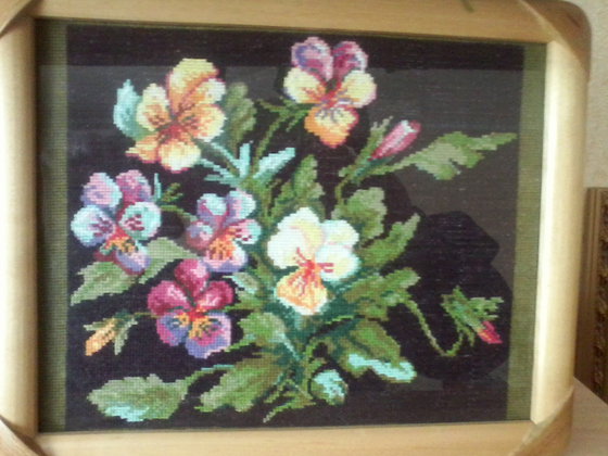 Работа «Анютины глазки»