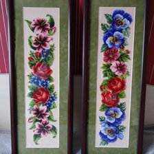 Работа «Вышивка  бисером  по  схемам»