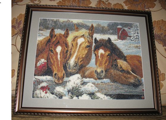 Работа «"Лошадки зимой"»