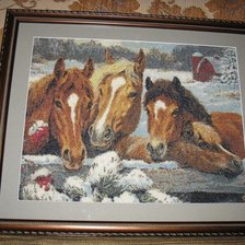 Работа «"Лошадки зимой"»