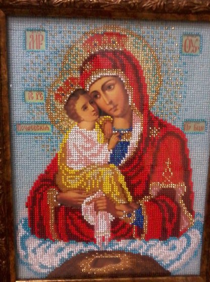 Работа «Богородица Почаевская»