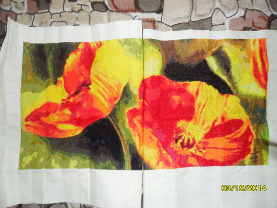 Работа «две части триптиха "Маки"»