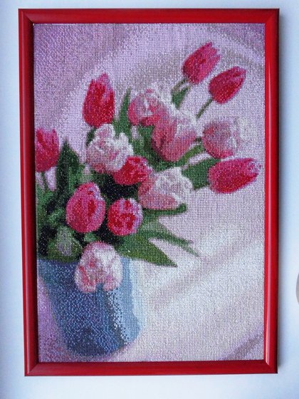 Работа «Работа №3. Тюльпаны в вазе»