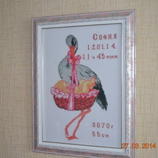 Работа «Аист и София»