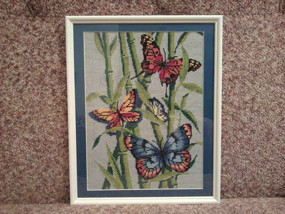 Работа «Бабочки и бамбук»