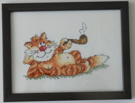 Работа «Лежу... Курю...»