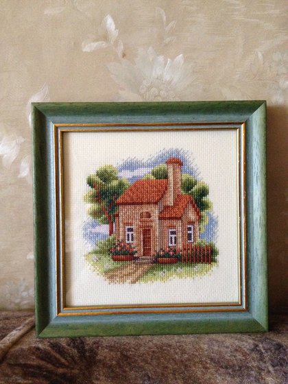 Работа «Мои миниатюрки после багетной. Домик.»