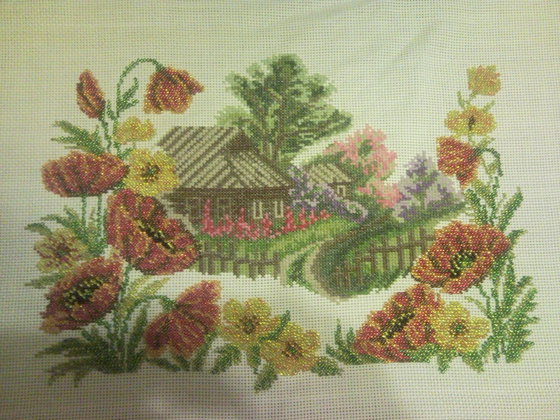 Работа «пейзаж бисером»