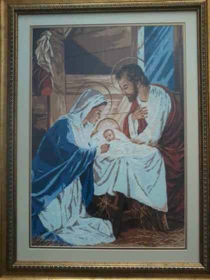 Работа «икона"Рождество Христово"»