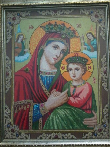 Работа «Икона"Всепомогающая"»