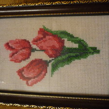 Работа «букет для мамы»