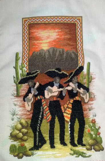 Работа «Мексиканцы на закате»