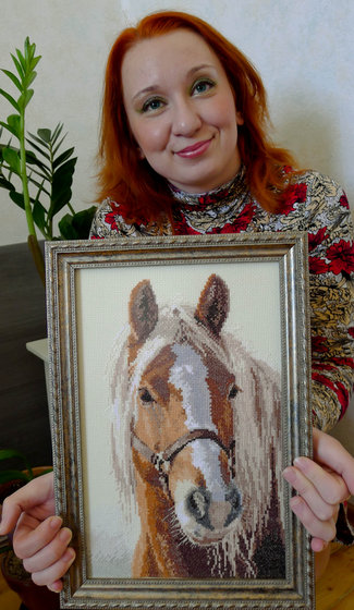 Работа «Для рыжей девушки (в год "Лошади") - рыжая лошадь»