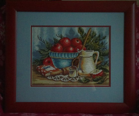 Работа «Натюрморт с яблоками»