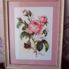 Работа «Роза и бабочка»