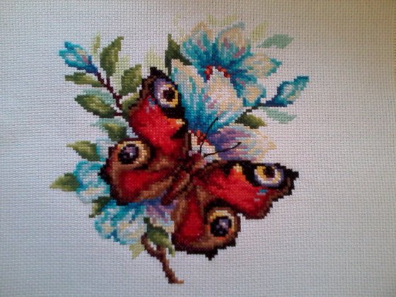 Работа «бабочка и цветок»