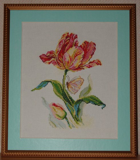 Работа «Тюльпан и бабочка»