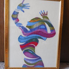 Работа «Силуэт девушки»