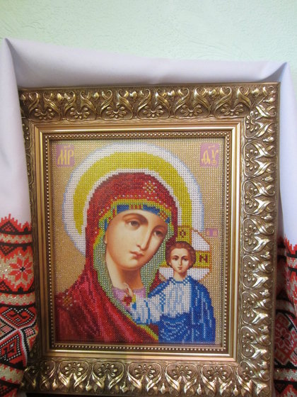 Работа «казанская божья матерь»