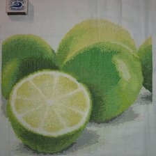 Работа «Лайм с панно "Фрукты-ягоды"»